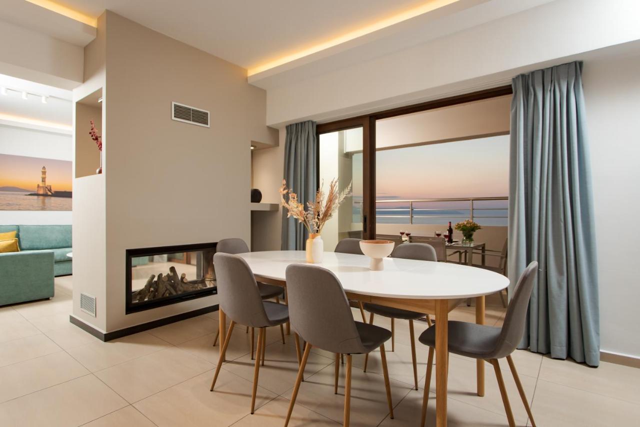 Overview Chania With Sea View And Amazing Sunset Luaran gambar